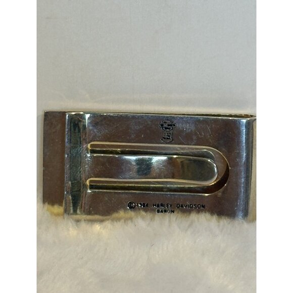 Harley-Davidson Silver and Orange Money Clip - Picture 2 of 3